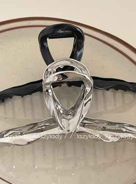 发量多的来！抓的稳妥~手残党也好抓~大号金属鲨鱼夹盘发夹抓夹女