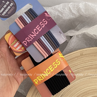 基础10只一卡 橡皮筋 高饱和度色系弹力发绳清新头绳皮套实用夏季