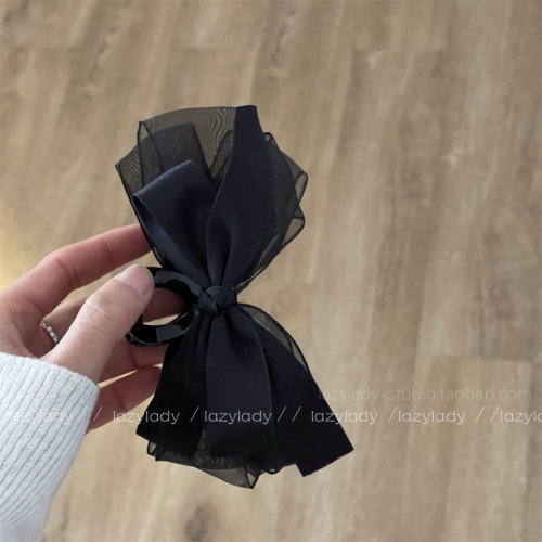 lazylady抓夹网纱ins风