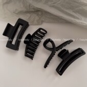 经典 磨砂黑色系列抓夹 基础黑鲨鱼抓大号发抓发饰 四季 发量适中