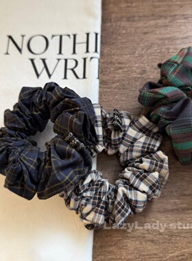 清！原12 3色。布艺中号日常简约实用基础发圈绑头发皮筋头花