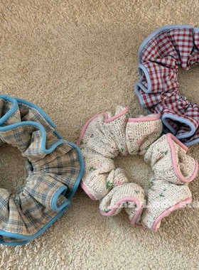 清！原19 棉质复古小众头花 洋气不撞款小高货头绳发圈发绳发饰女