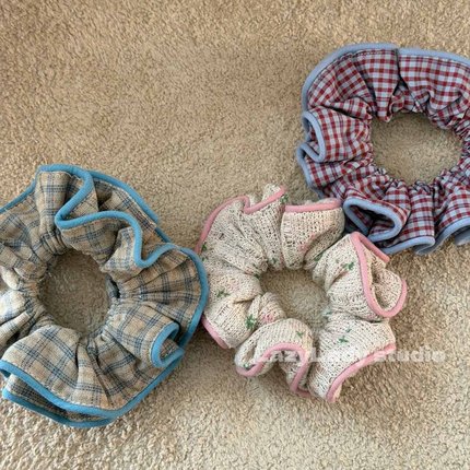 清！原19 棉质复古小众头花 洋气不撞款小高货头绳发圈发绳发饰女