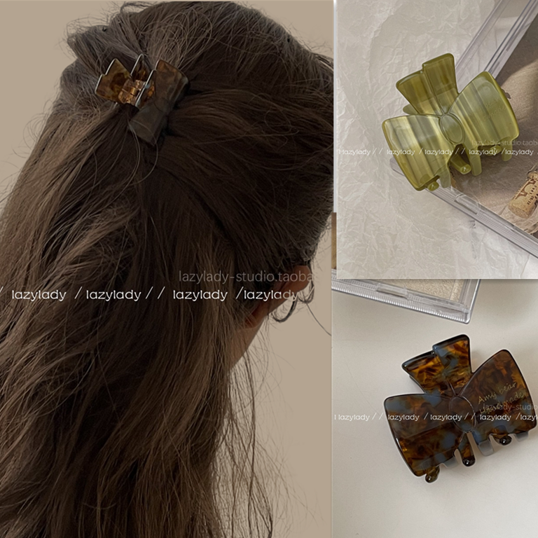 5色。醋酸材质半夹抓夹