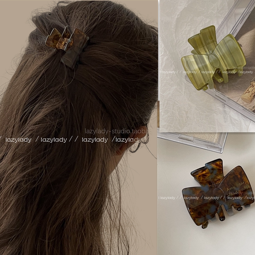 5色。醋酸材质半夹抓夹