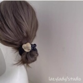 不规则圆形肥肠圈 丸子头橡皮筋头绳发绳发圈女