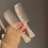 人鱼色幻彩发梳 便携梳 ins高级感头梳 手柄梳子 颜色美bao了