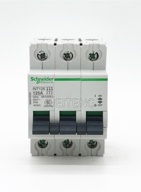 13年老店施耐德INT125 125A 3P隔离负荷分合主断路器空气开关三相