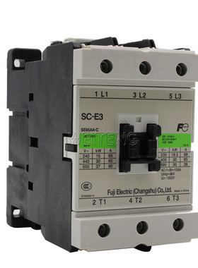 9年老店 常熟富士 SC-E3 E3P 接触器30KW 65A SE65AA-C 单相 直流