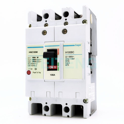 HAGER海格HNE100M断路器三相塑壳