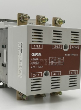 CLIPSAL奇胜 6C180 交直流控制接触器105KW三相 LOVATO原装 B180