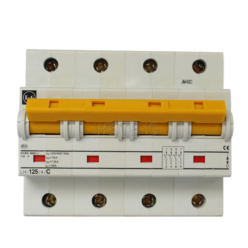 金钟默勒LH-125/4四极断路器125A