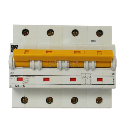 金钟默勒LH-125/4四极断路器125A