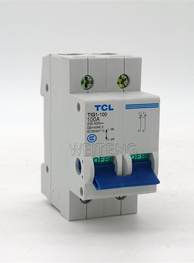 TCL隔离开关 TIG1-100 罗格朗 TLG1-100 两极2P分合闸保护 总开关