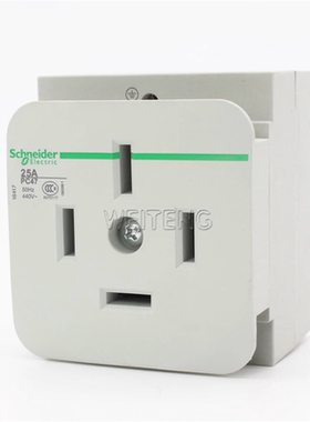 施耐德 PC47 440V 25A 4孔 模块化过载导轨工程插座 EA9X 16417