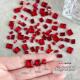 超闪中国红尖底方糖美甲钻DIY水晶玻璃直角长方钻饰大红色新年款