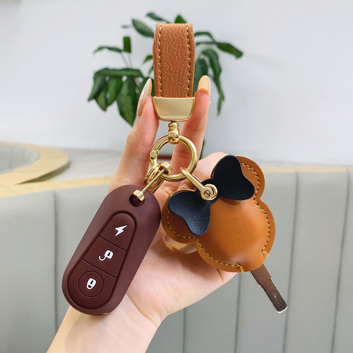 适用小刀S7/台铃GC6萌心电动车硅胶钥匙套T6电瓶车新日可爱保护套