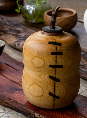 新中式风纯手工实木茶室家居摆设