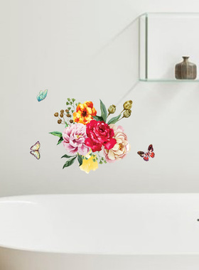 墙贴浴室卫生间防水瓷砖贴画装饰厨房修补洞遮丑遮瑕贴纸玻璃自粘