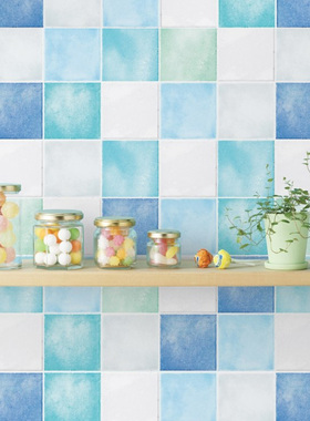 马赛克贴画自粘墙纸壁纸厨房贴纸浴室卫生间墙面砖防水瓷砖贴