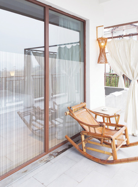 超薄拉丝玻璃贴膜阳台门抗UV防紫外线玻璃膜窗户贴纸窗纸家用条纹