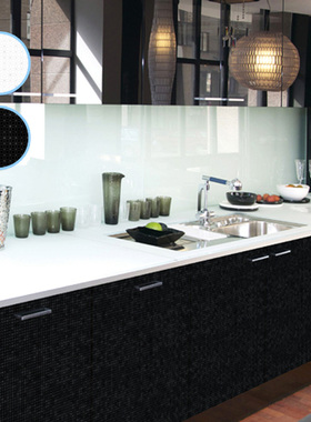 旧家具翻新贴纸高光烤漆衣柜贴纸厨房橱柜翻新冰箱贴膜可移除