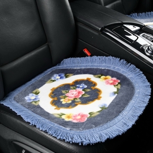 2025胶底防滑汽车坐垫四季通用无靠背短毛绒单片张后排座垫三件套