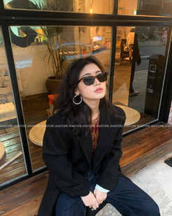 墨镜防紫外线uv400太阳眼镜 大方框小红书网红同款 404 店ins韩版