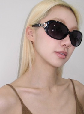 404的店复古大框蛤蟆墨镜90年代