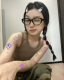 404 眼镜架配度数Y2K甜酷辣妹小红书网红女 店复古长方形铆钉韩版