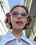 404 太阳眼镜防紫外线女 店小众运动复古墨镜Y2K甜酷拉美碳酸同款