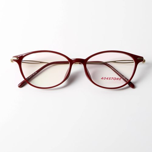 404的店复古椭圆斯眼镜