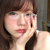 404 店复古金属椭圆金属眼镜斯文显脸小书呆子近视配度数眼镜女