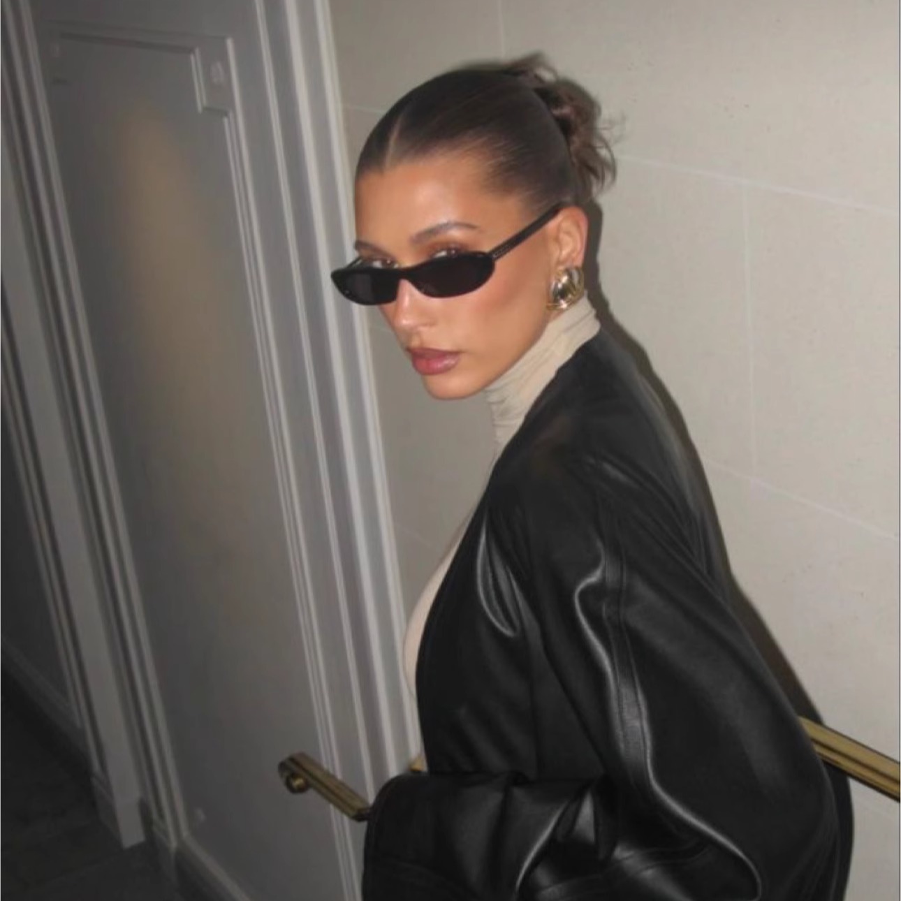 404的复古小框椭圆墨镜防紫外线