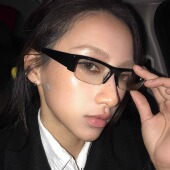 404 店复古miu系书呆子半框知识分子板材眼镜架配度数近视防蓝光