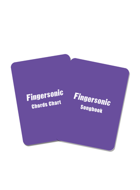 Fingersonic口袋钢琴便携式和弦图谱卡片初学者练习辅助乐谱工具