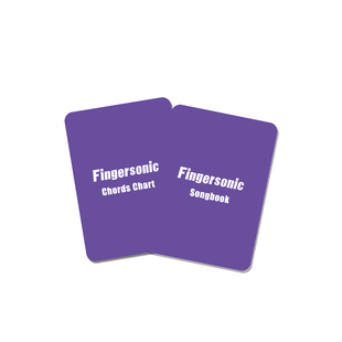 Fingersonic口袋钢琴便携式和弦图谱卡片初学者练习辅助乐谱工具
