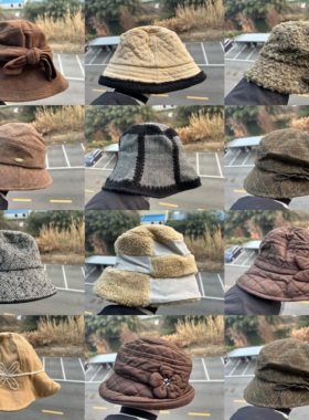 3S-64森系多款式氛围感秋冬季时尚气质百搭保暖单面戴渔夫帽H26-1