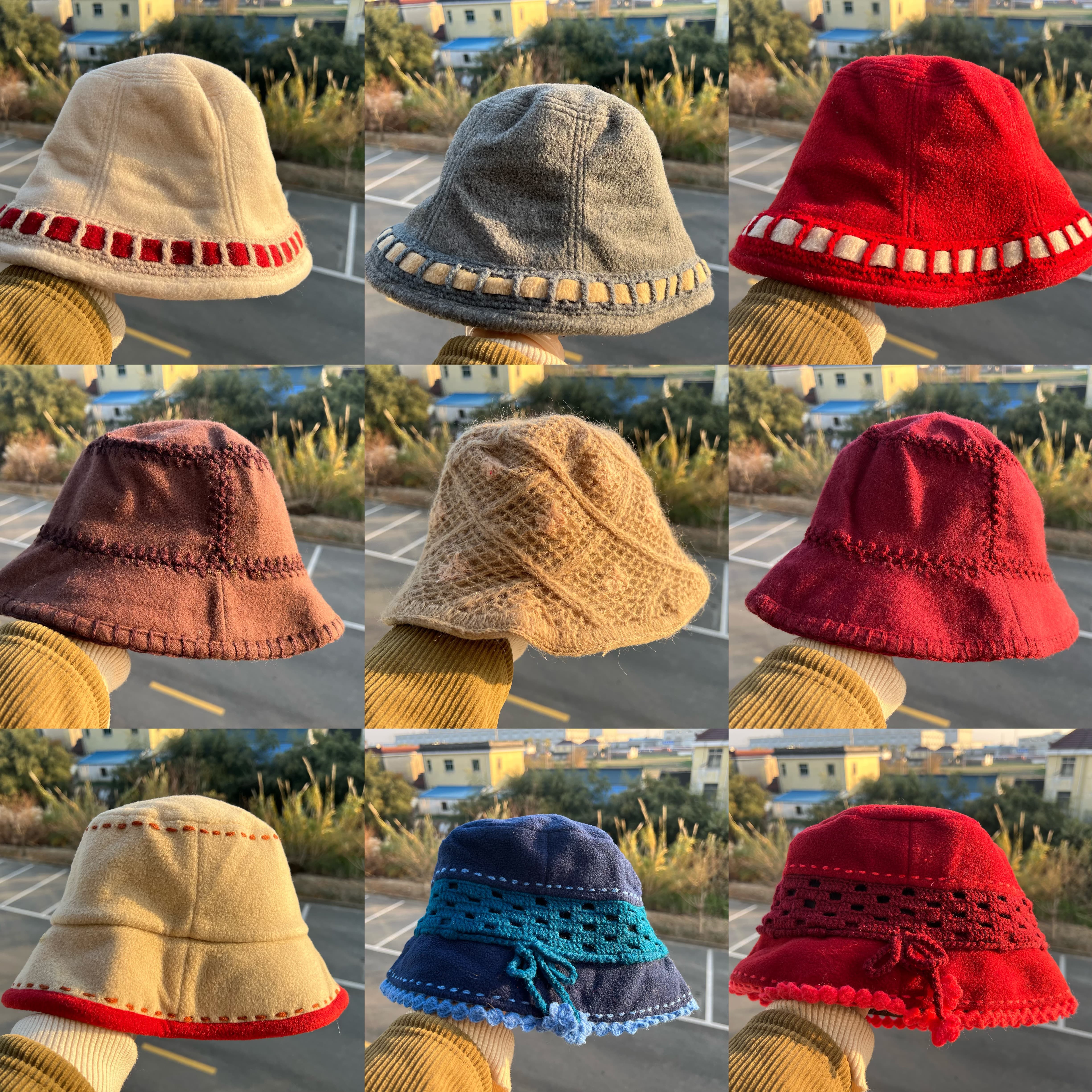 3S-26森系多款式渔夫帽设计感复古氛围感多风格显脸小J25-12