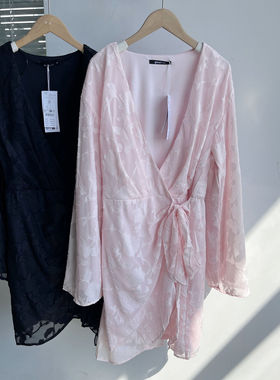 楼6A-31女士连衣裙宽松舒适休闲轻薄女人外搭内穿系带中长款J25-3