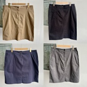 通勤Y25 13高腰女士夏纯色半身裙有弹力显瘦休闲简约百搭韩版