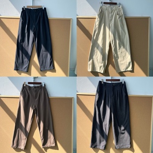 Z25 2T1 遮胯减龄显瘦女士休闲裤 简约毛呢松紧高腰纽扣式 11秋款