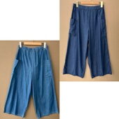 春夏季 特别舒服 薄款 休闲长裤 松紧腰纯色阔腿Y25 59库存少