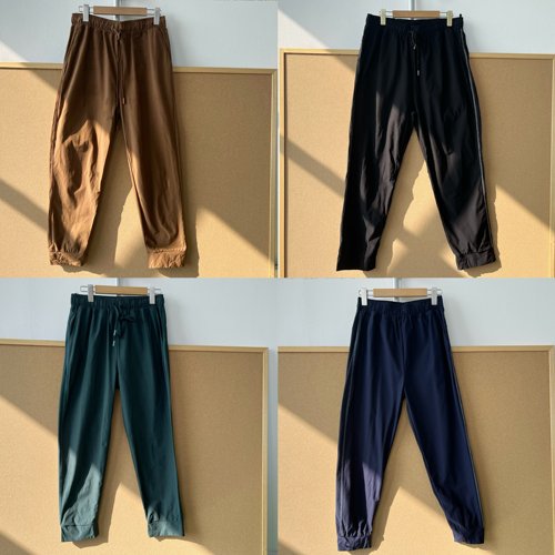 3J-2轻薄速干！透气舒适日单束脚裤松紧腰夏季有弹力裤子J26-1