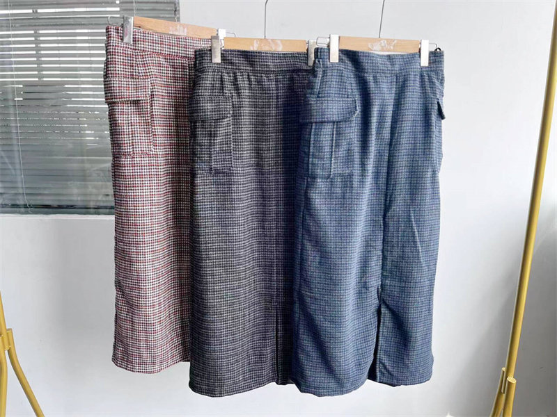 微瑕复古春秋款原宿软妹森系格子包臀裙简约时尚百搭显瘦半身裙C4