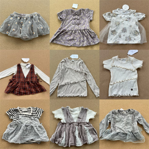 2J-56婴幼儿款宝宝裙子合集！韩版碎花网纱拼接洋气可爱T26-3