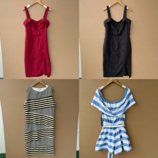 2I-26默认无腰带多款式连衣裙气质高腰显瘦百搭设计感休闲J25-8