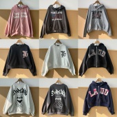 46卫衣外套合集 慵懒风复古个性 印花字母卫衣外套百搭款 2S1 H26