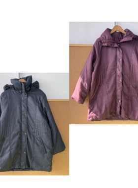 Y3-84冬季复古立领连帽口袋拉链显瘦气质舒适保暖棉服外套H25-11