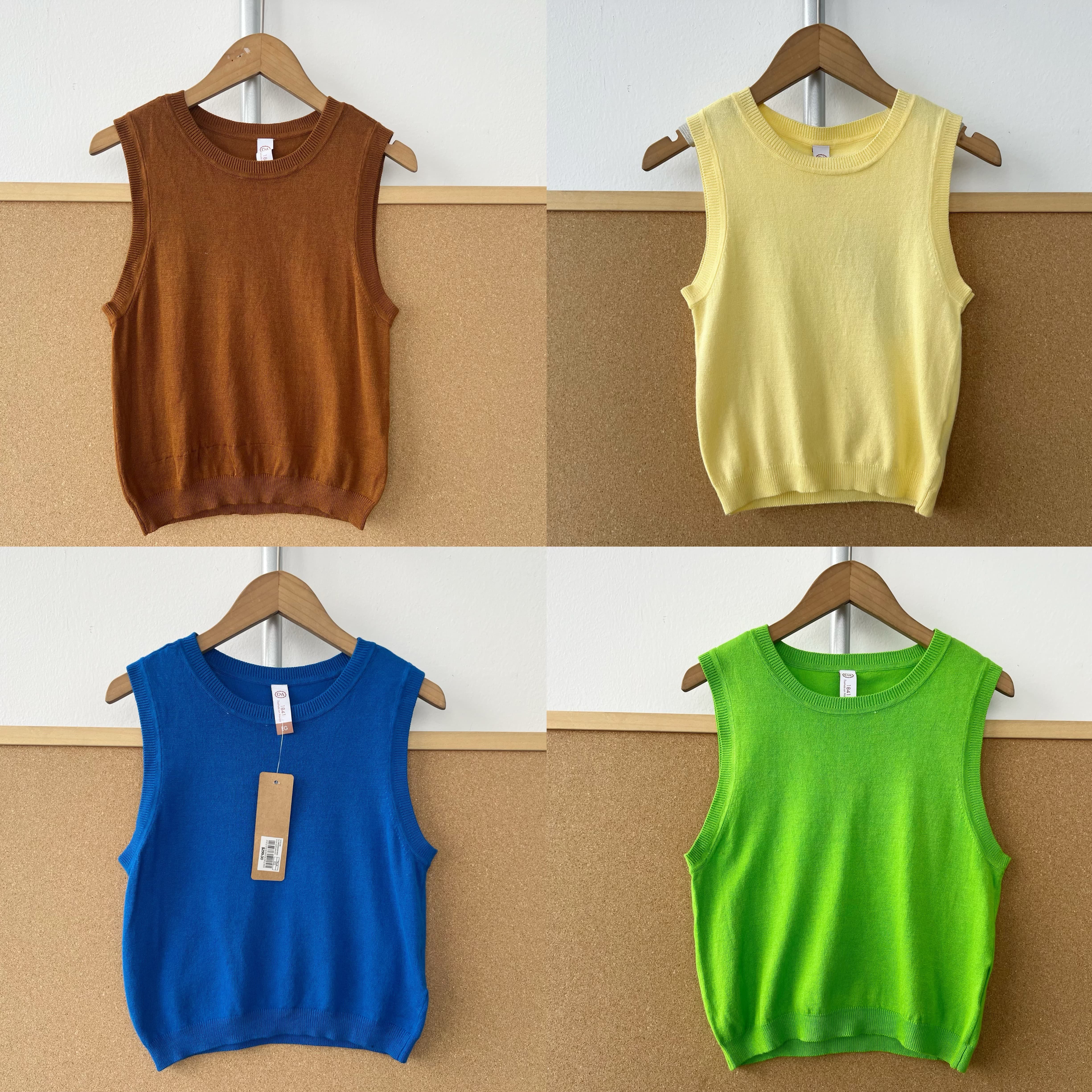 楼6A-92简约针织背心修身显瘦叠穿舒适无袖活力内搭上衣J26-1,女装/女士精品,毛针织衫,淘宝优惠券,粉丝福利购,淘宝优惠卷